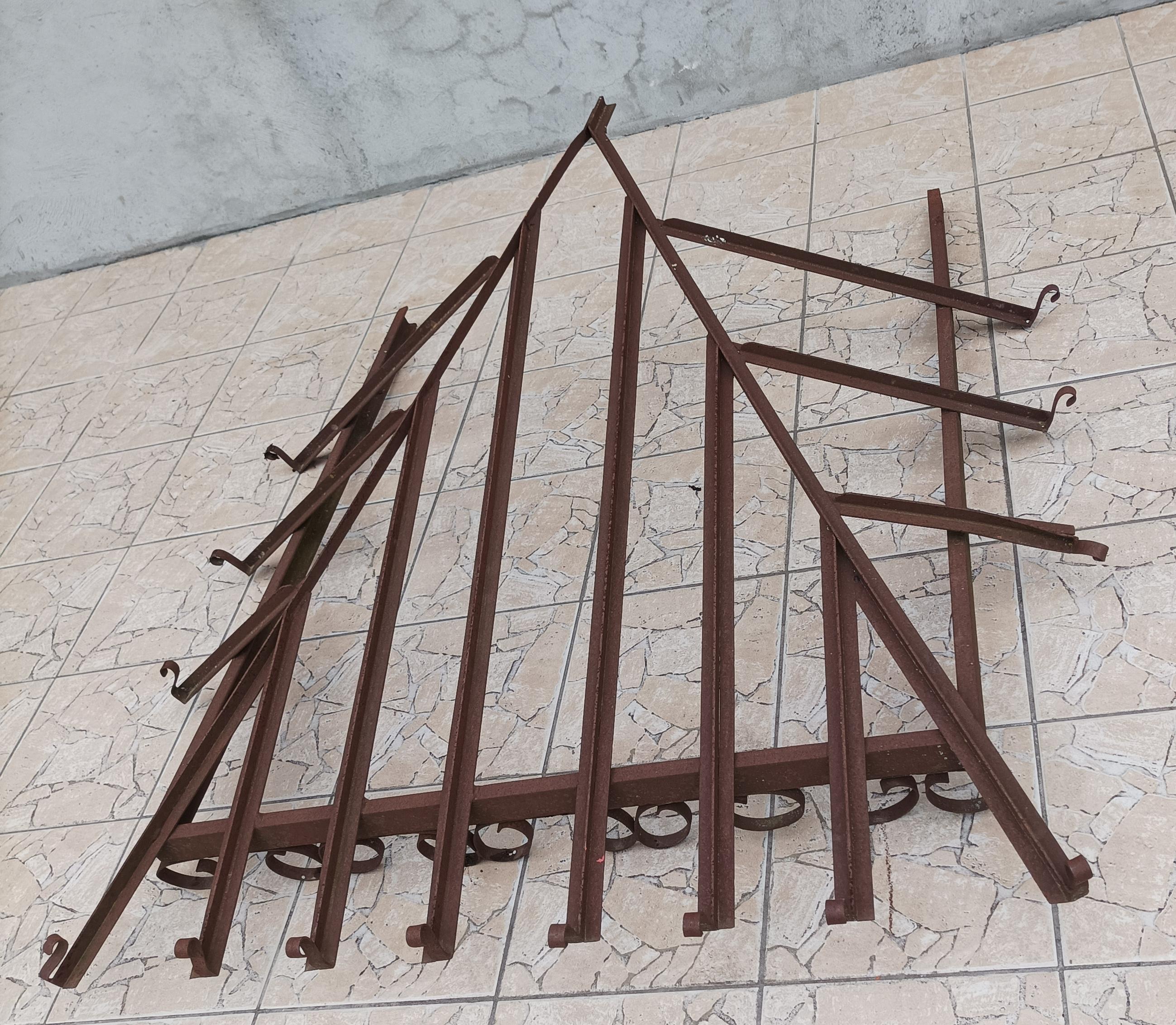 Old wrought iron canopy