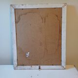 Miroir Bois et Stuk Argenté