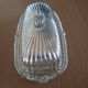 Silver metal butter dish