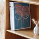 Renovated vintage Scandinavian oak library