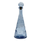 Carafe "fonds marins" verre bleu – Empoli, 1970s