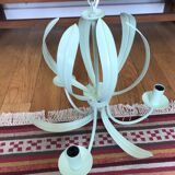 Green water metal chandelier