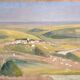 Tableau HSP "Panorama à St Romain" (Côte d'Or) par Auguste Mallard (1895-1965)