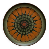 Assiette murale allemande vintage en céramique de Keramik Manufaktur Kupfermühle, années 1970