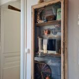 Display case in patinated wood, circa 1900