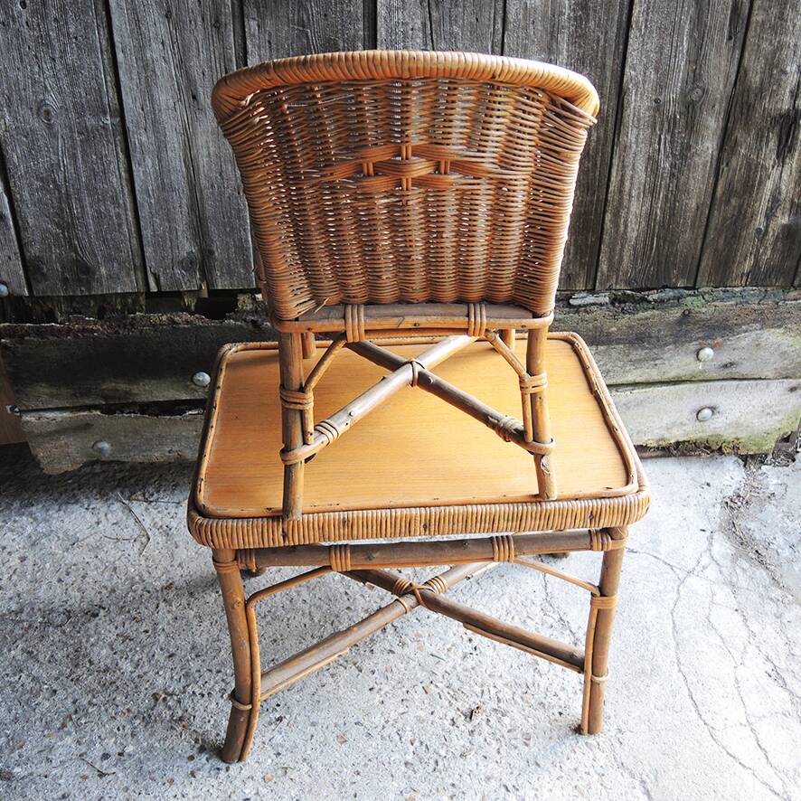 Old Armchair & Desk For Children