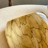 Mouth-blown glass vase.