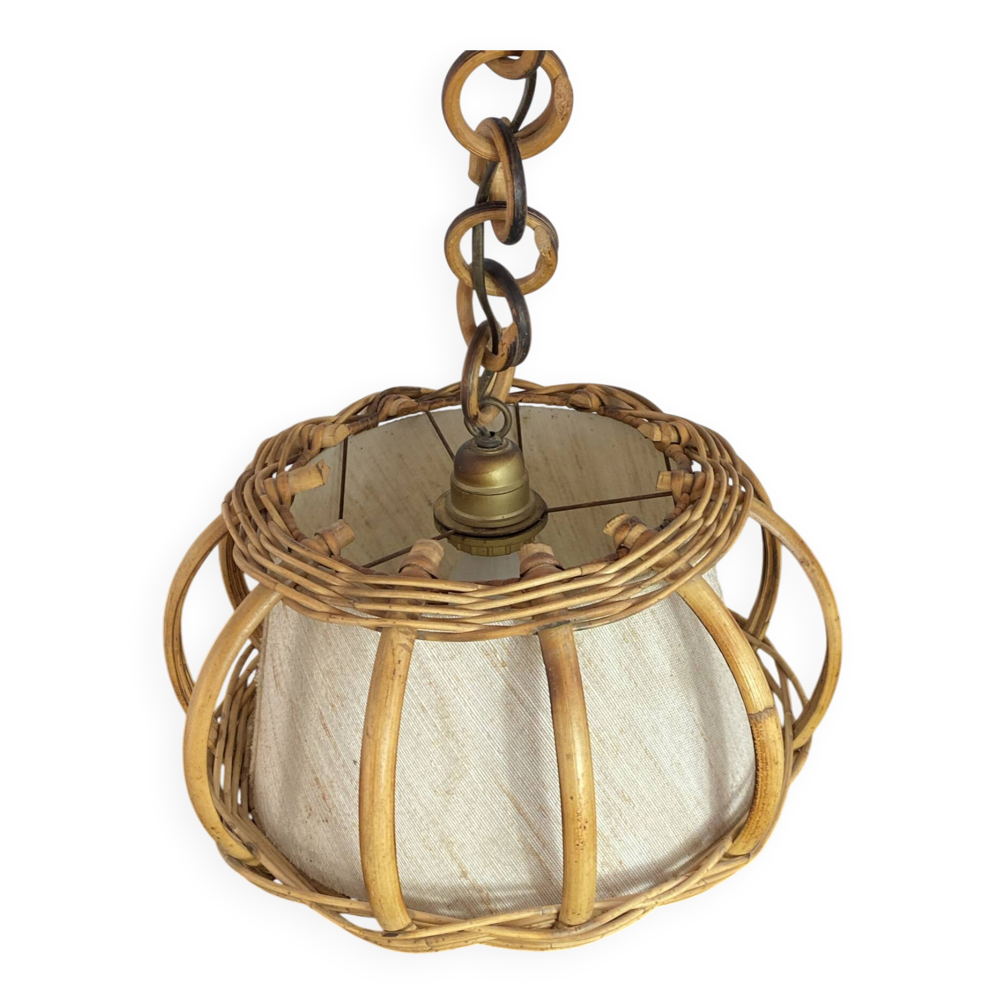Bamboo and rattan suspension, Louis Sognot