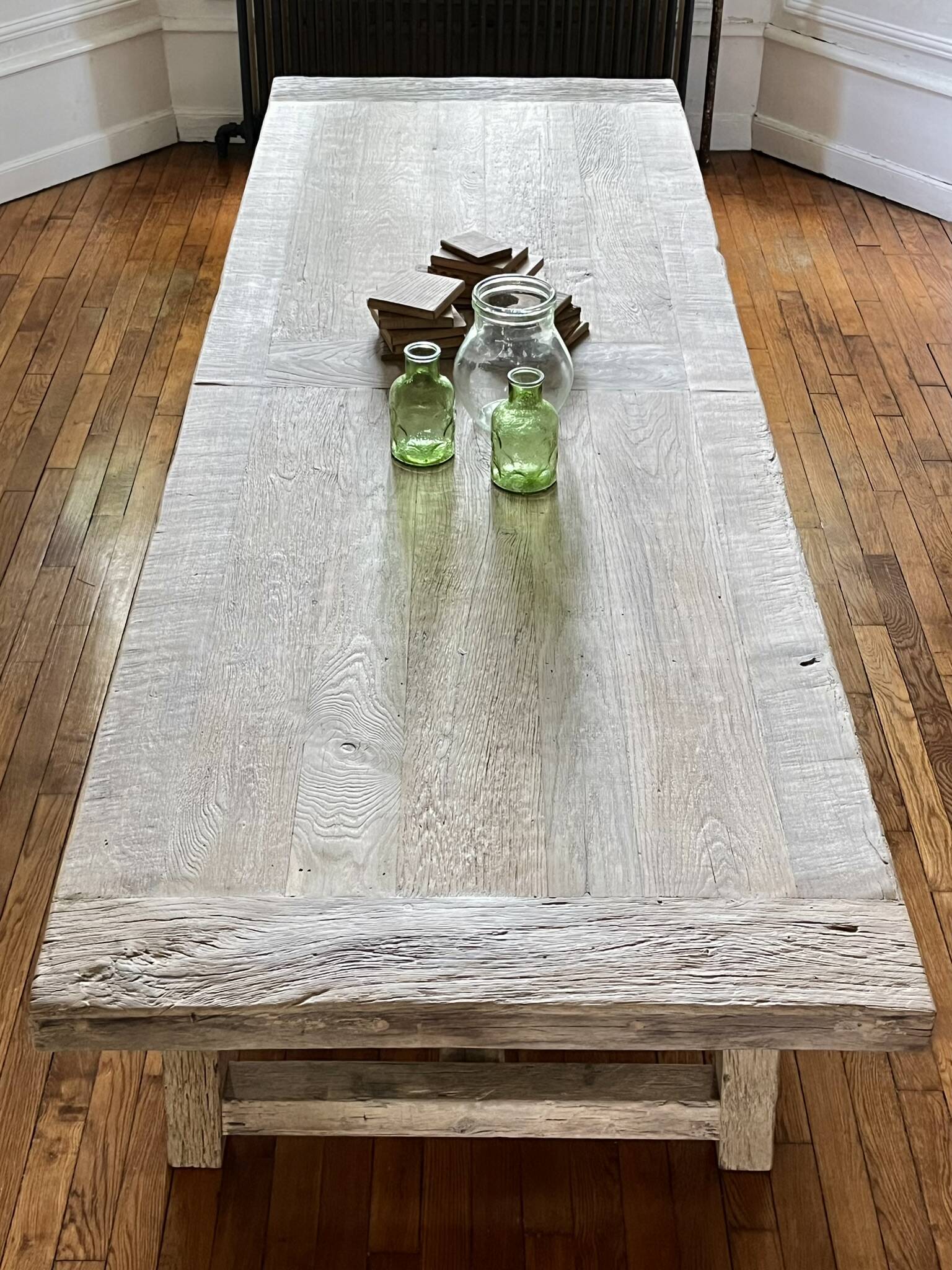 Farm Table Founder in Solid Antique Oak 250 cm long