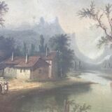 Trumeau with landscape