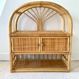 Rattan shelf