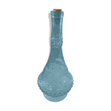Carafe en verre transparent bleu