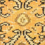 5x9 Vintage Yellow & Green Oriental Turkish Rug, 157x273Cm