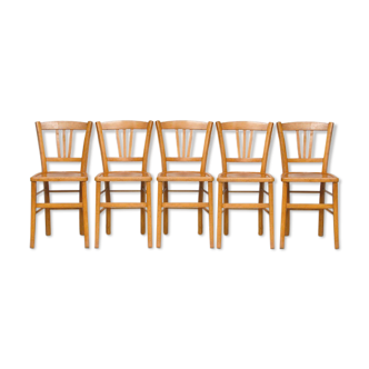 6 bistro chairs, 1950