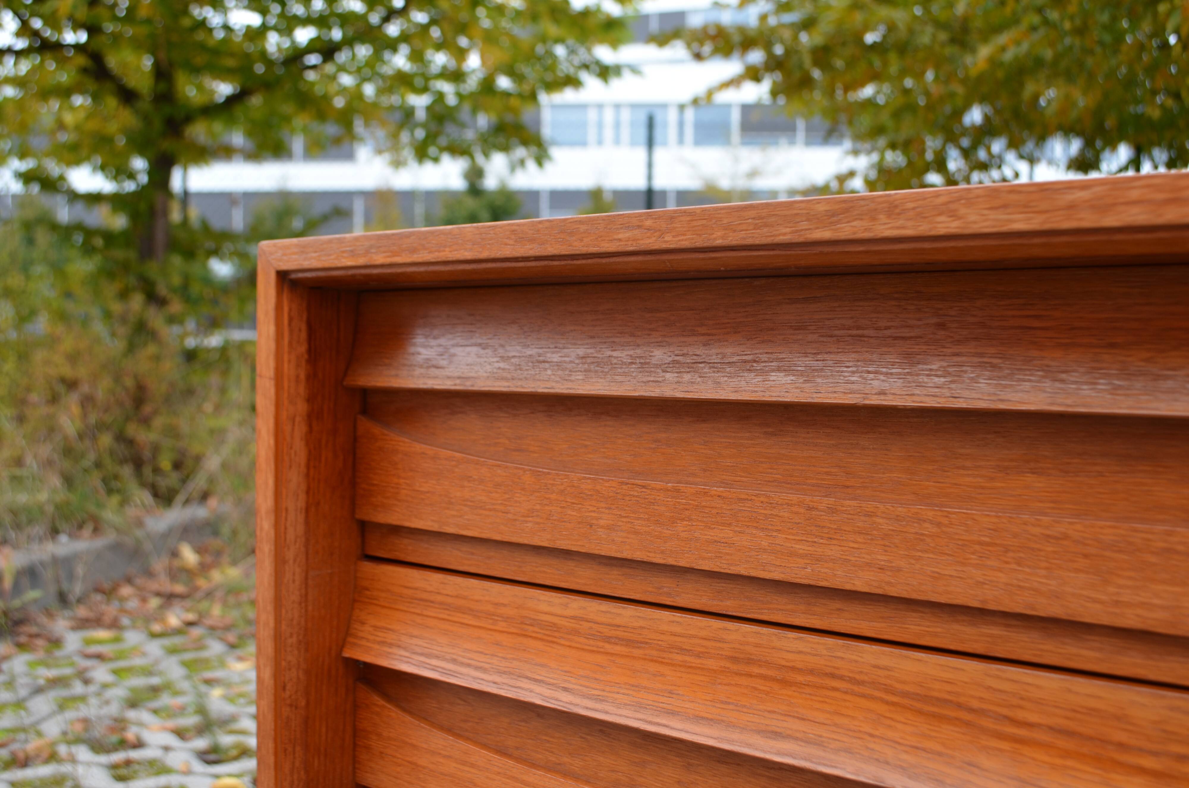 Mid century danish modern sideboard teak franz meyer vintage 60er
