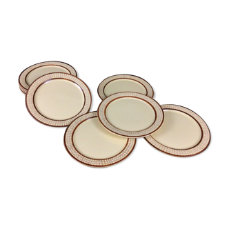 Set of 10 Longchamp dessert plates