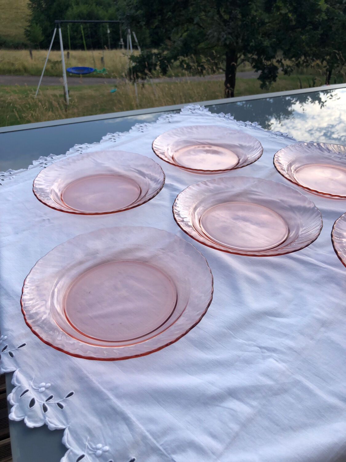 Lot 6 hollow plates Rosaline