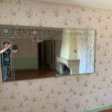 Venetian bistro mirror 200 x 100 cm - 50s