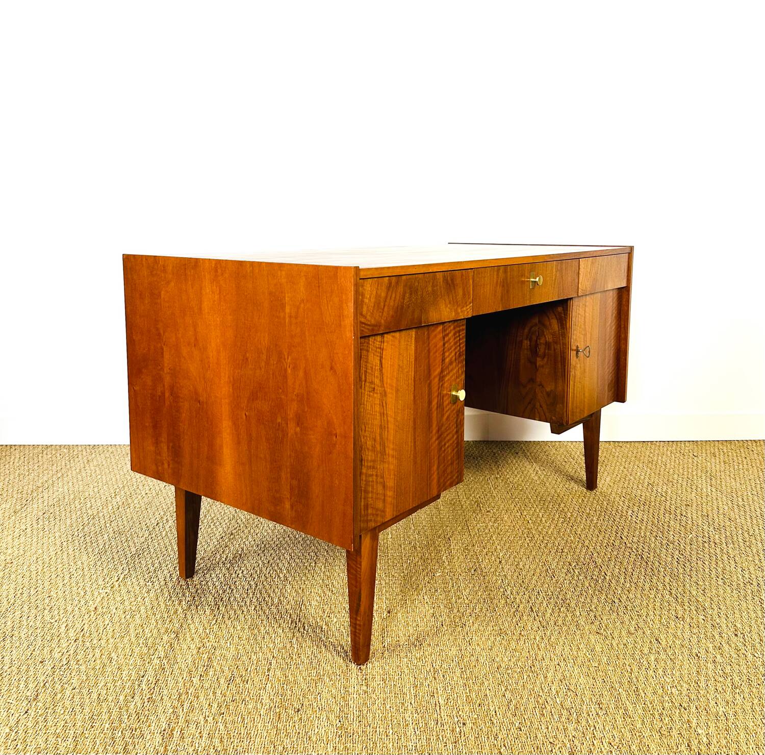 Vintage Scandinavian walnut desk