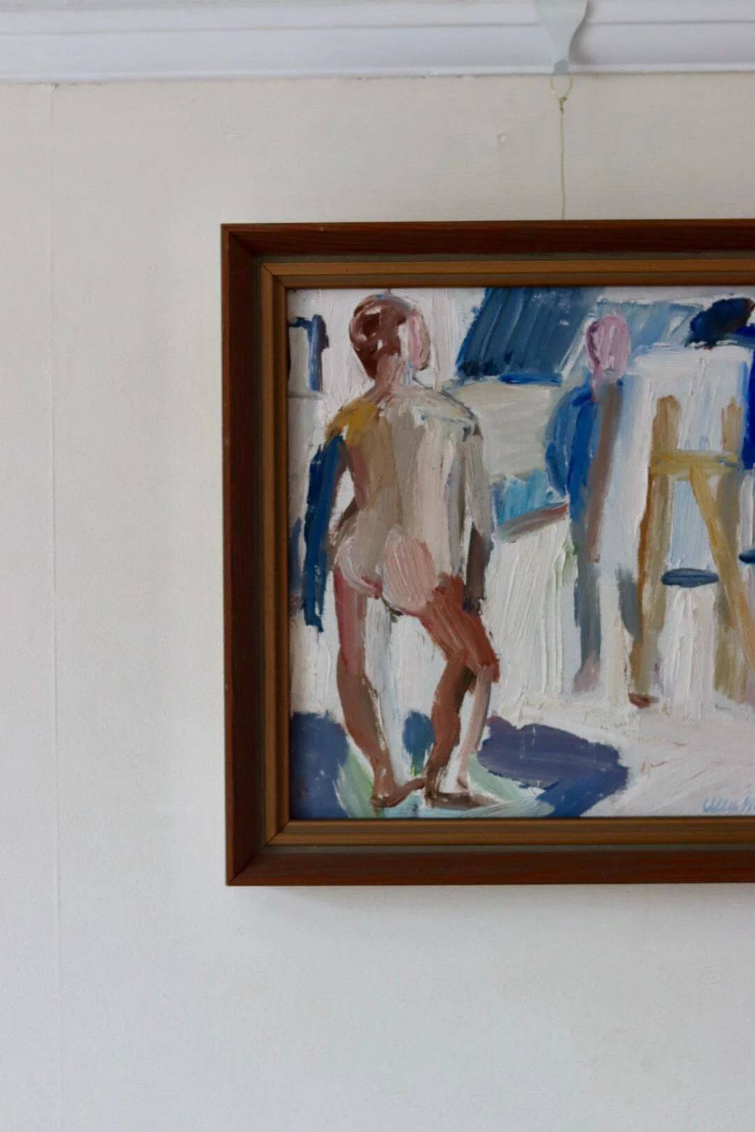 Oil on Swedish canvas "Study of a Nude", Ulla Hellenius Reit