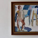 Oil on Swedish canvas "Study of a Nude", Ulla Hellenius Reit