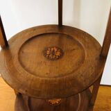 Wooden service with three trays