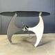 Luciano Campanini “Helix” adjustable dining or coffee table, 1970s