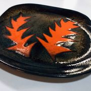 Vintage Dish • Pocket tray • Ceramic • Vallauris • In the style of Gilbert Valentin • 1950-1960