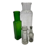 Set of glass phamacie vials