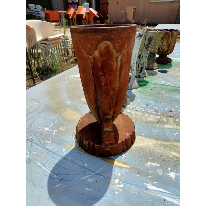 6 cast iron vases 1900: Charleville - Mézières