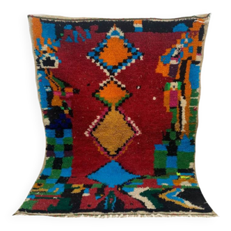 Handcrafted Moroccan Berber carpet 156 X 106 CM