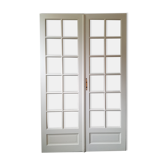 Double porte vitrée petits carreaux