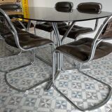 Vintage design glass table