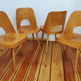 Ensemble de quatre chaises par O. Haerdtl pour Ton Tchécoslovaquie, années 1960