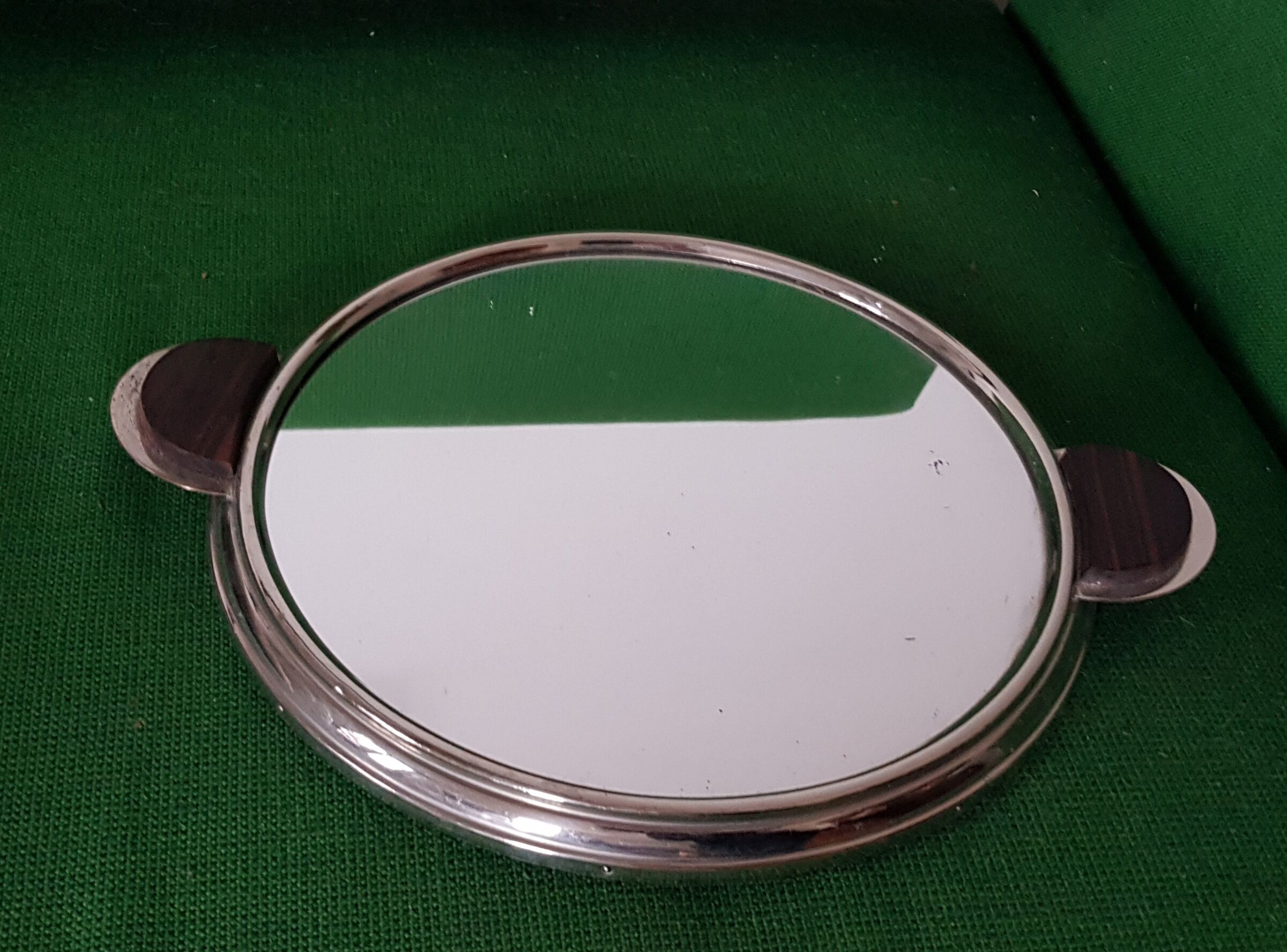 Round mirror tray