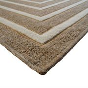 Geometric patterned jute rug 120 x 160 cm