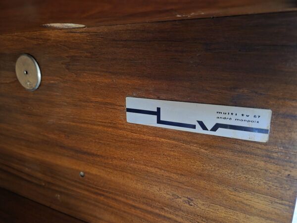 Buffet secrétaire en teck scandinave André Monpoix