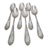 6 cuillères à soupe en métal argenté