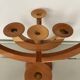 Large Swedish folding candle holder solid wood