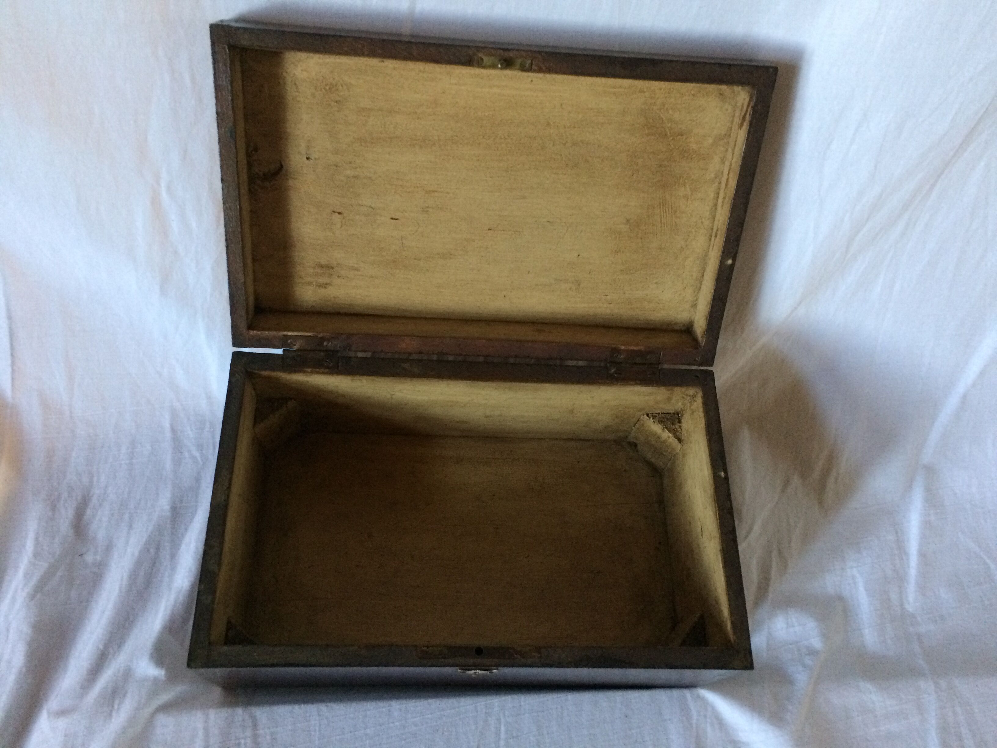 Old solid wood box