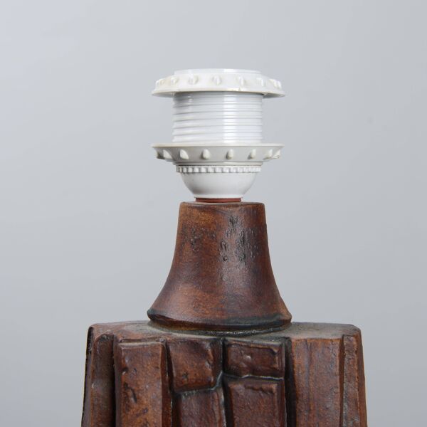 Bernard Rooke Lampe de table monogramme signé Angleterre 1960