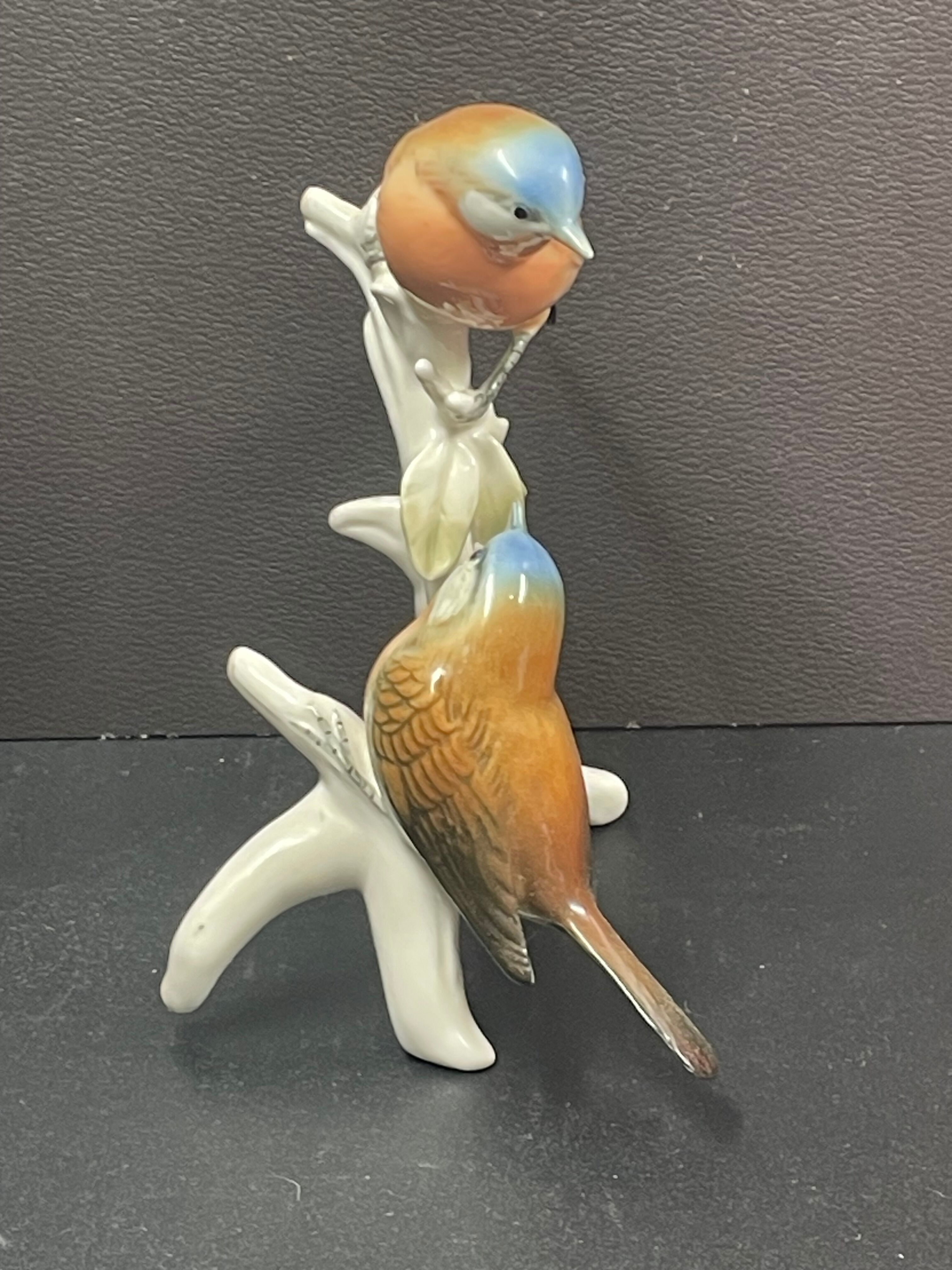 Saxon porcelain bird Karl Ens