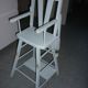 Vintage doll blue high chair
