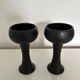 Paire de bougeoirs scandinaves
