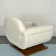 Mid-century White Art Deco sofa and armchair. Italy 1930s