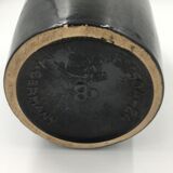 Brown and light grey ceramic vase