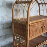Vintage rattan shelf