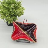 Glazed ceramic pocket tray, verceram, futuristic