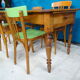 Table de ferme en bois fruitier