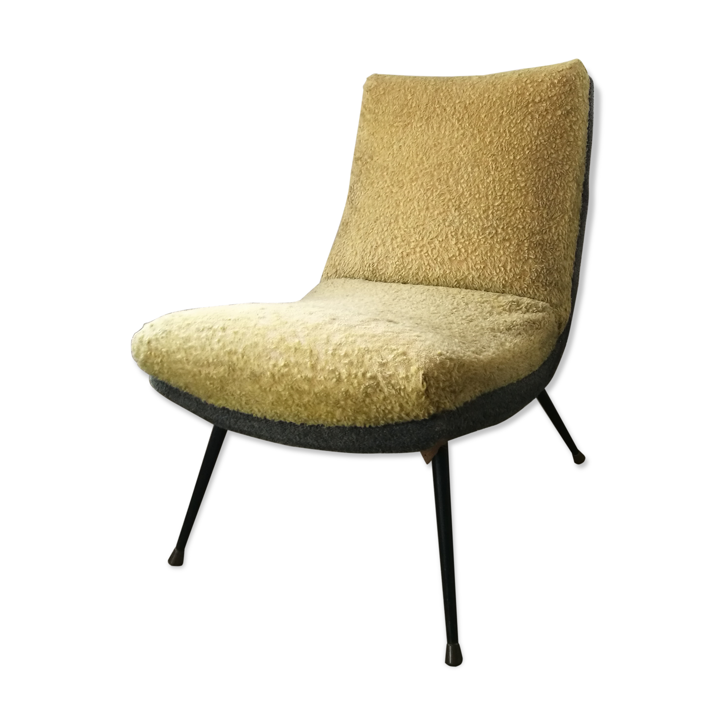 Heater, 60 year old synthetic fur chair